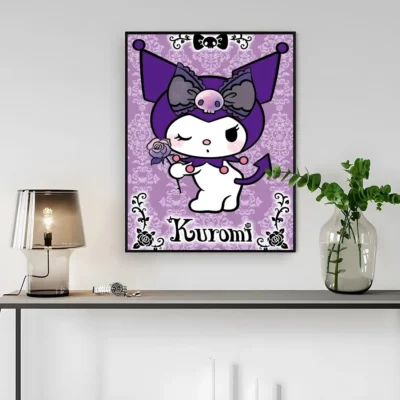 Kuromi Cute Wall Art
