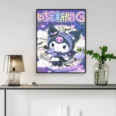 Kuromi Sanrio Japanese Wall Art