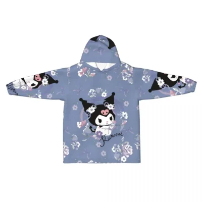 Kuromi Skull Bloom Snug Hoodie
