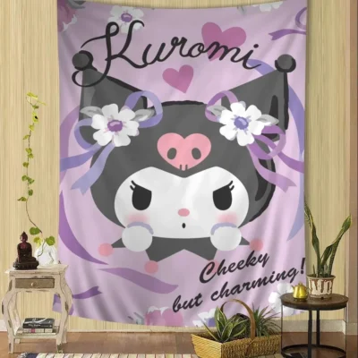 Kuromi Cheeky But Charming  Tapestry