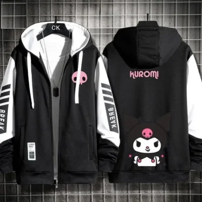 Kuromi Midnight Cute Zipper Hoodie