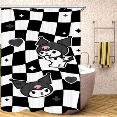 Kuromi Playful Rebel Shower Curtain
