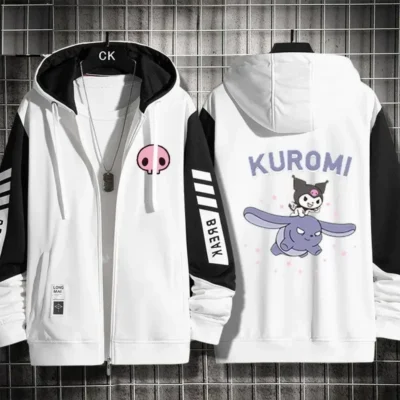 Dreamcore Devil Kuromi Zipper Hoodie