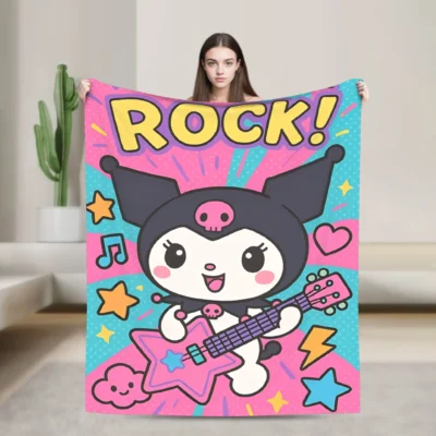 Tsuki Mischief Kuromi Blankets