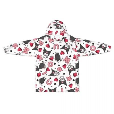 Kuromi Poison Bow Snug Hoodie