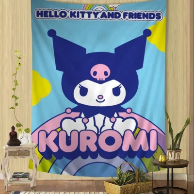 Kuromi Playful Rebel Tapestry