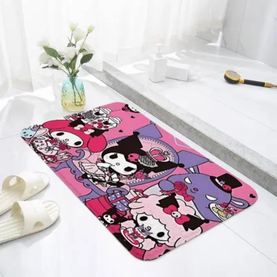 Kuromi Rebel Royalty  Bath Mat