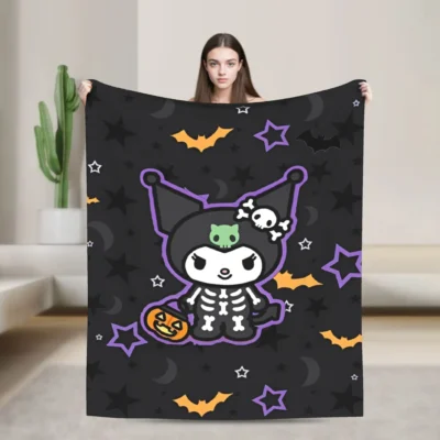 Heartbreaker Skull Kuromi Blankets
