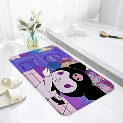 Kuromi Tsuki Mischief Bath Mat