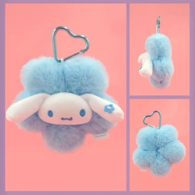 Alternative view of Sanrio Hello Kitty Kuromi Melody Stuffed Plush Pendant Keyring