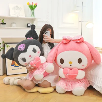 40/50/60cm Sanrio Kuromi Melody Hello Kitty Plush Toy