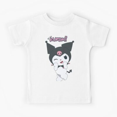 Black Heart Kuromi Kids T-shirt