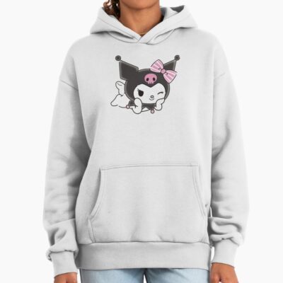 Cute Kuromi Lying Hoodie