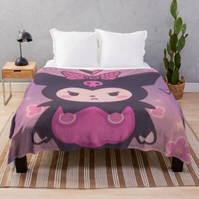 Woodlandz Kuromi Throw Blanket