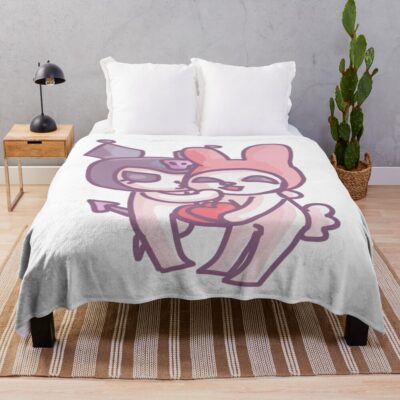 My Melody And Kuromi Throw Blanket