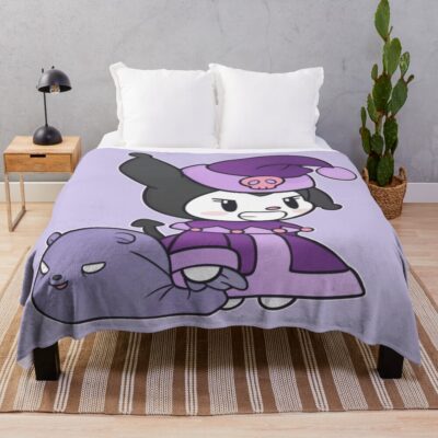 Santa Kuromi Throw Blanket