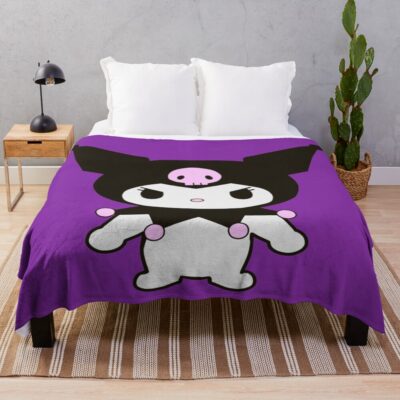 Shadow Sweetheart Kuromi Throw Blanket