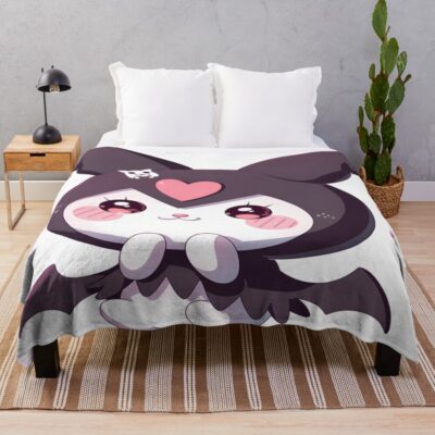 Kuromi Soft Chaos Throw Blanket