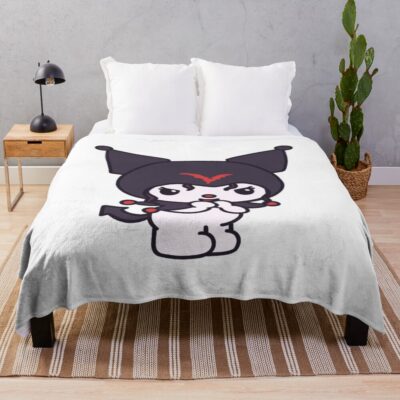 Eddie Munson Kuromi Throw Blanket