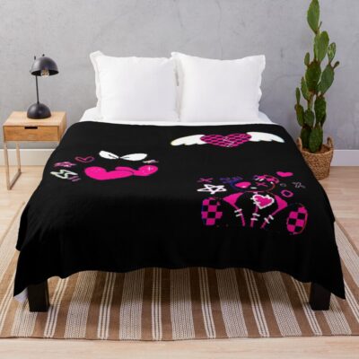 Kuromi Emo Core Throw Blanket