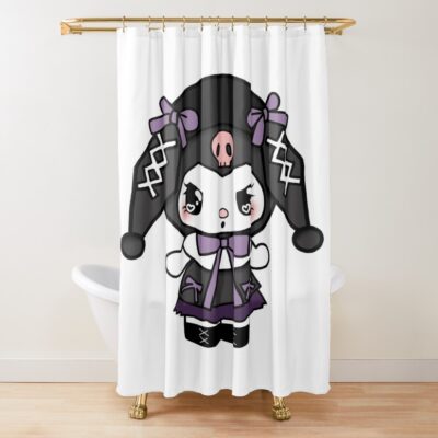 Dark Romance Kuromi Lolita Shower Curtain