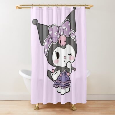 Kuromi Cute With Attitude Shower Curtain