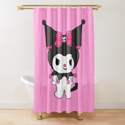 Blushing Punk Kuromi Sanrio Shower Curtain