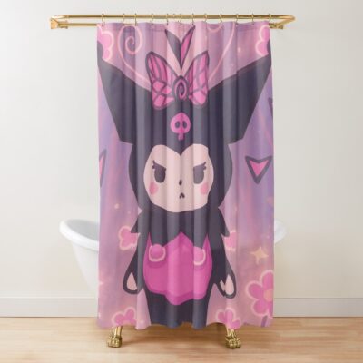 Woodlandz Kuromi Shower Curtain