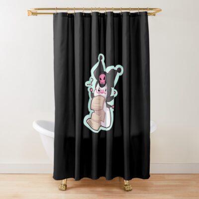 Kuromi Sticker Shower Curtain