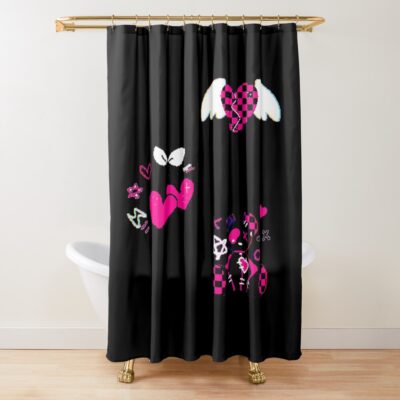 Kuromi Emo Core Shower Curtain