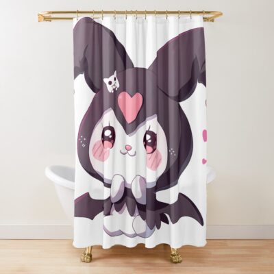 Kuromi Soft Chaos Shower Curtain