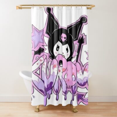 Adorable Kuromi Shower Curtain