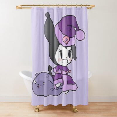 Santa Kuromi Shower Curtain