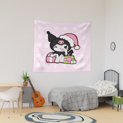 Pink Kuromi Christmas Cutie Tapestry