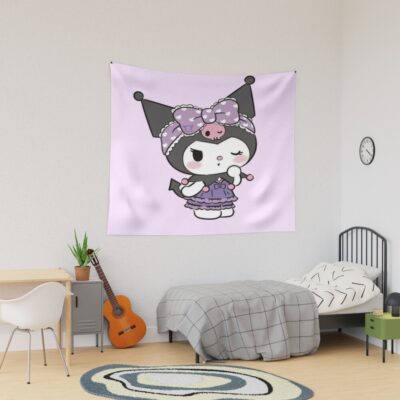 Kuromi Cute With Attitude Tapestry