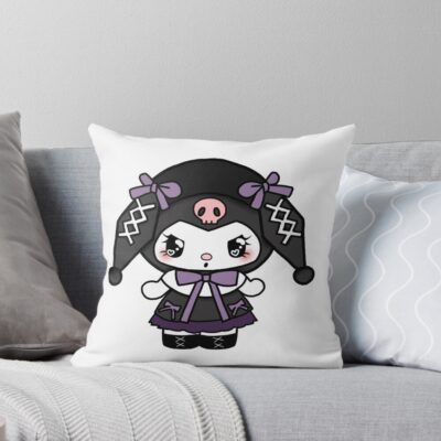 Dark Romance Kuromi Lolita Throw Pillow