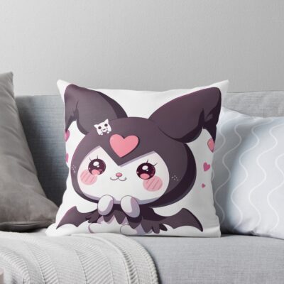 Kuromi Soft Chaos Throw Pillow