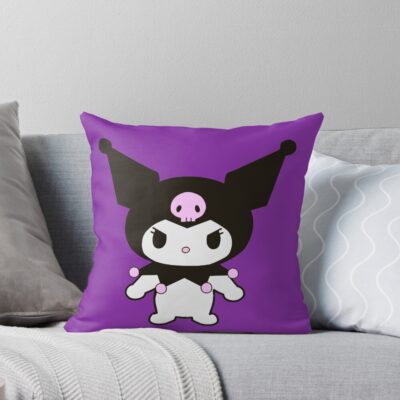 Shadow Sweetheart Kuromi Throw Pillow