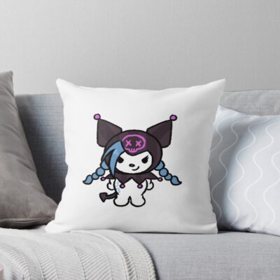 Jinx Kuromi Emo Kawaii Throw Pillow